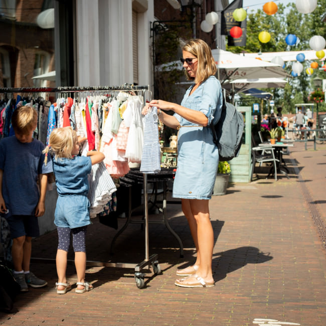 Winkelen in een heerlijke atmosfeer